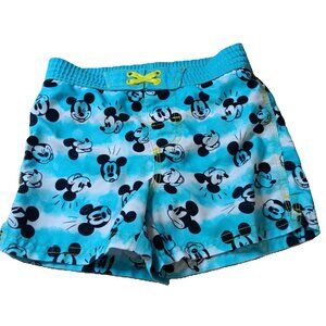 Disney Mickey Mouse Swim Trunks Shorts Boys Size 4 Bathing Suit